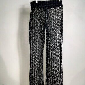 Miken Black Beach Swimsuit Coverup Pants Lace Eyelet Tie NWT Various Junior Size